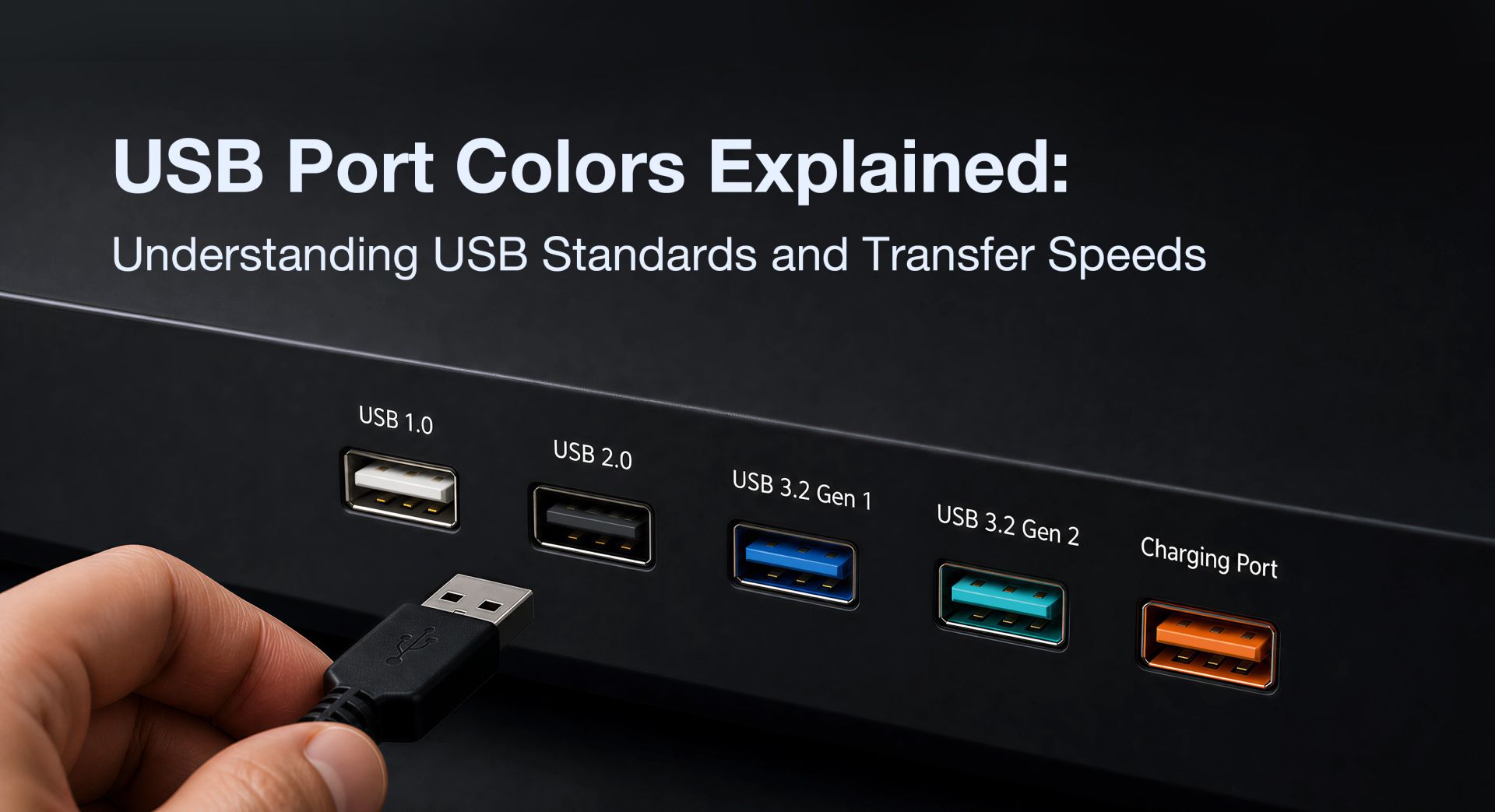 USB Port Colors Explained USB Port Colors Explained