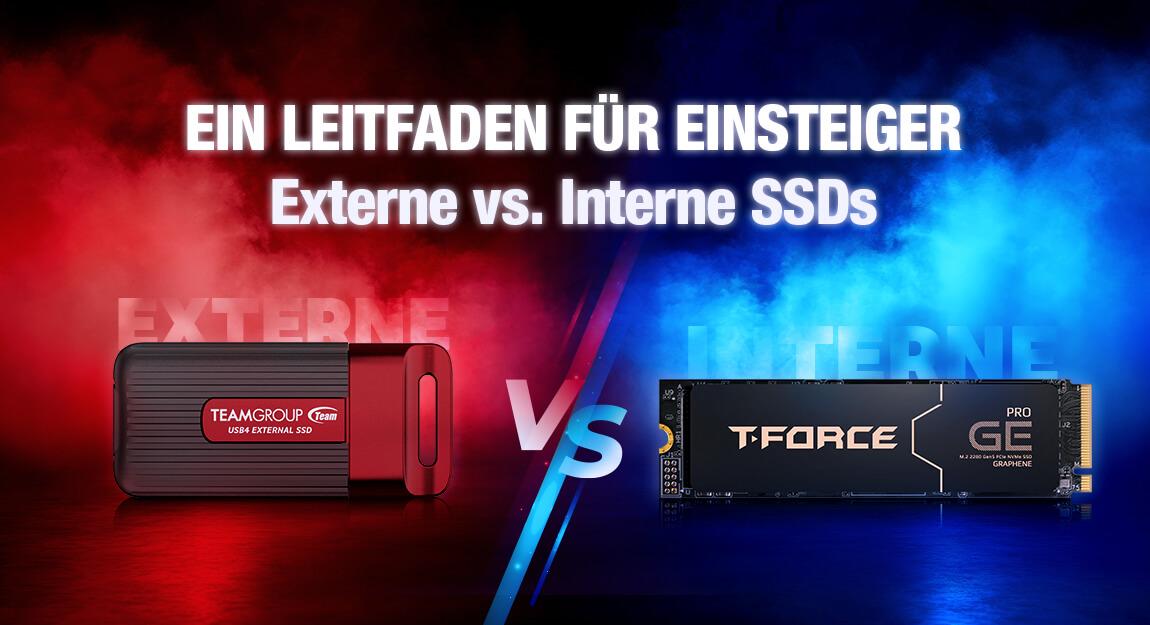 Ein Leitfaden für Einsteiger: Externe vs. Interne SSDs