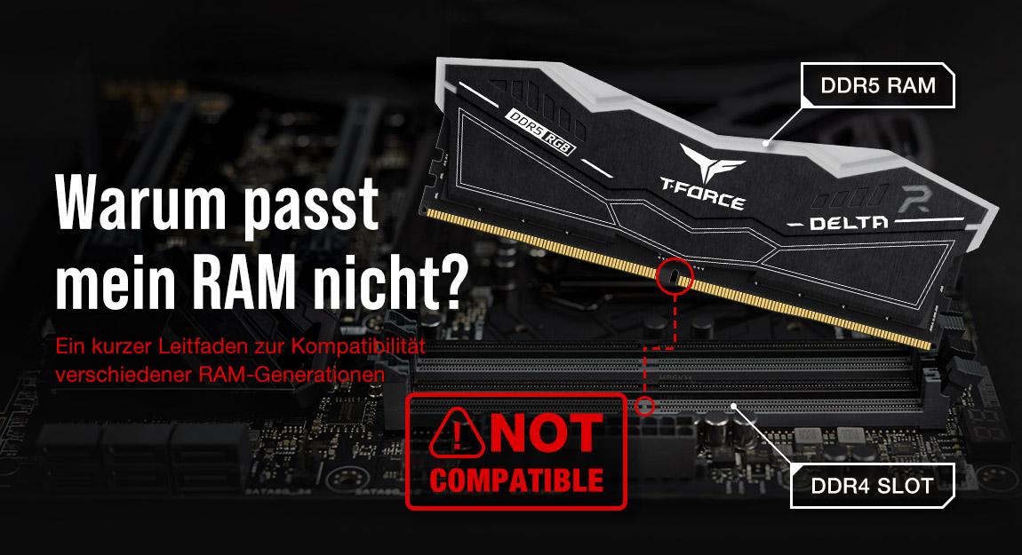 Warum passt mein RAM nicht? Ein kurzer Leitfaden zur Kompatibilität von RAM-Generationen
