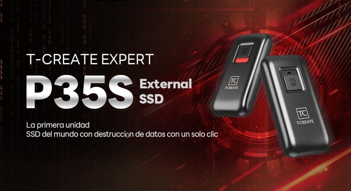 Dentro de la tecnología: SSD externo T-CREATE EXPERT P35S (destrucción de datos con un solo clic)