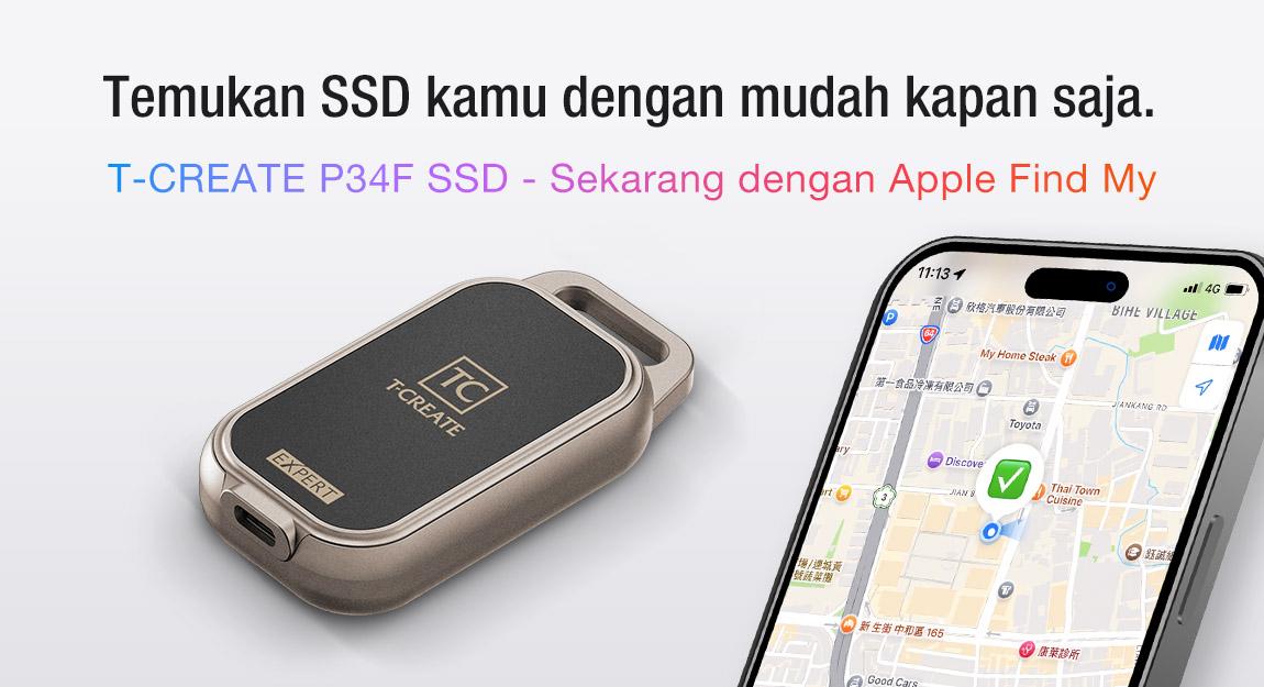 T-CREATE P34F: SSD dengan Apple Find My