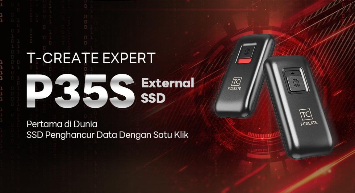 Teknologi Di Dalam T-CREATE EXPERT P35S External SSD (One-Click Data Destruction)