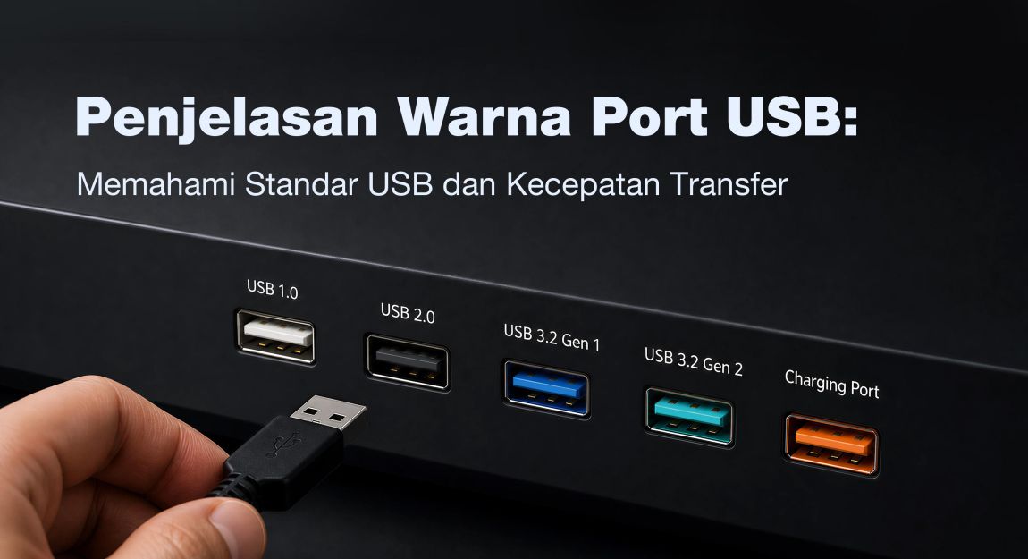 Penjelasan Warna Port USB: Memahami Standar USB dan Kecepatan Transfer