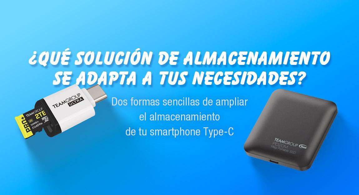 ¿Te quedas sin espacio? Las mejores formas de ampliar el almacenamiento de tu teléfono con entrada Tipo-C