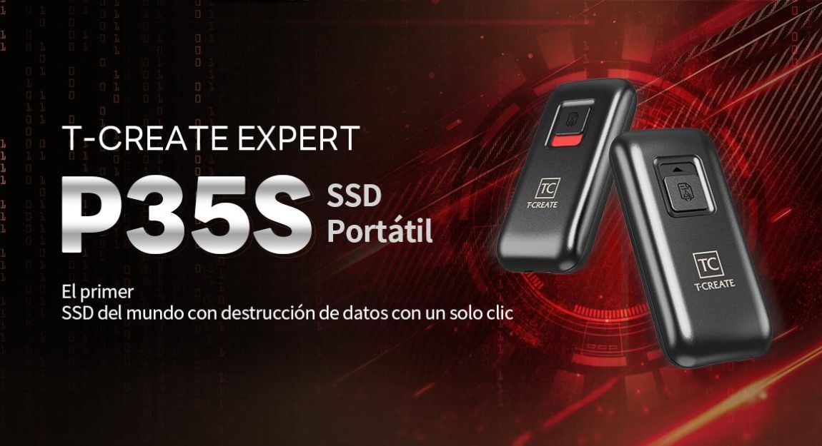 Tecnología por dentro: SSD externo T-CREATE EXPERT P35S (Destrucción de datos con un solo clic)