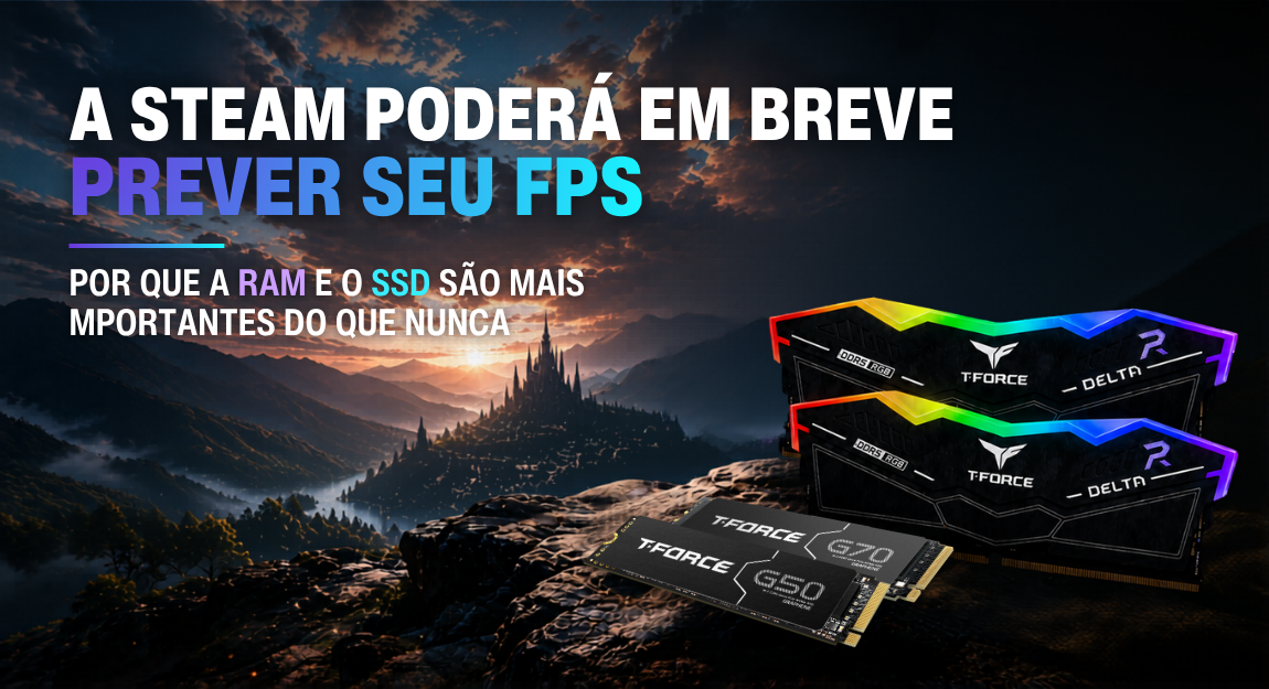 A Steam poderá em breve prever seu FPS? Veja por que a RAM e o SSD são mais importantes do que nunca.