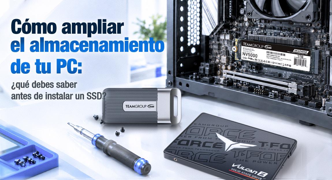 Cómo ampliar el almacenamiento de tu PC: ¿qué debes saber antes de instalar un SSD?