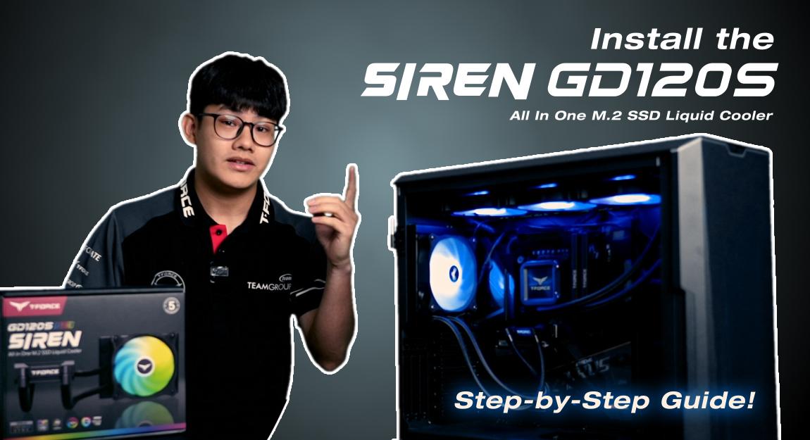如何安裝 T-FORCE SIREN GD120S AIO SSD 一體式水冷