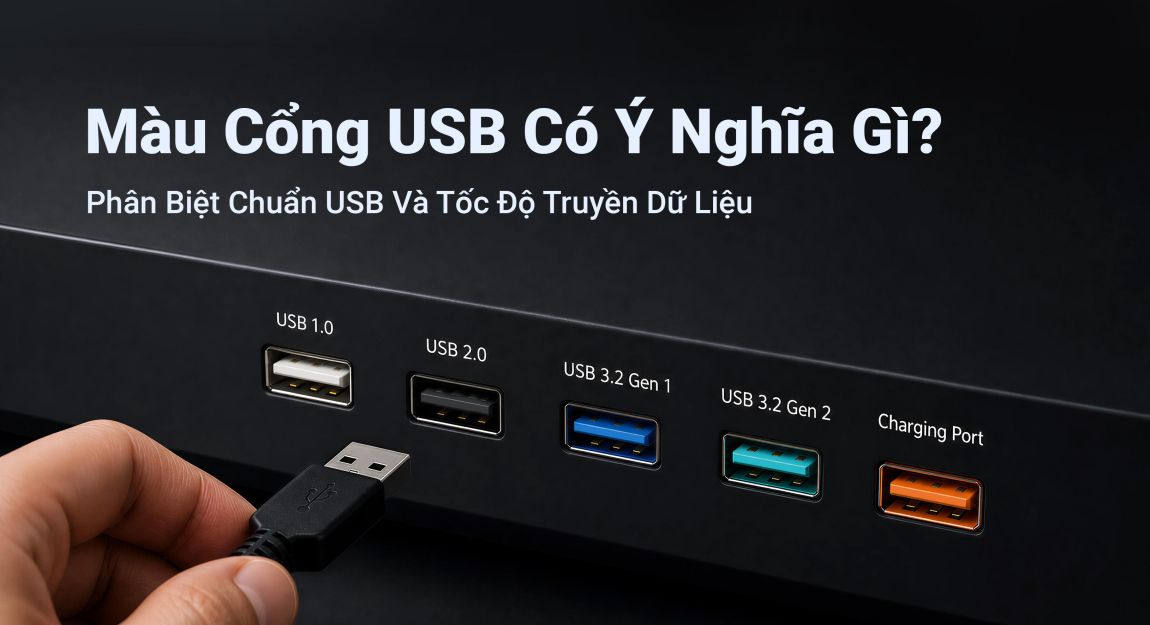 Màu Cổng USB Có Ý Nghĩa Gì? Tìm Hiểu Chuẩn USB Và Tốc Độ Truyền Dữ Liệu