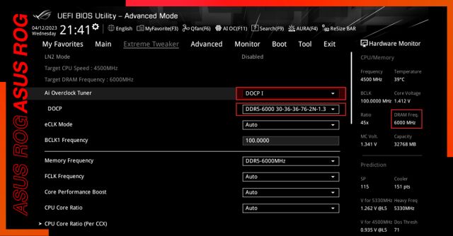 異なるプラットフォームでのOCメモリープロファイルについて！DDR5 XMP