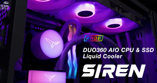 T-FORCE SIREN DUO360 AIO ARGB CPU & SSD Liquid Cooler