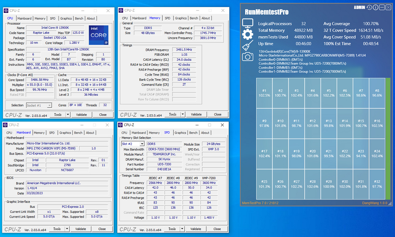 MSI DDR5-7000 CL34 2x24GB