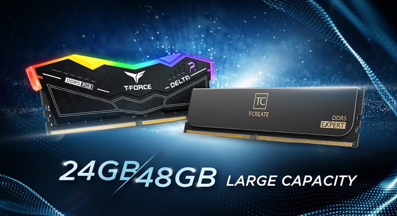 TEAMGROUP DDR5 Overclocking Memory Reaches New Heights with Ultra-Fast Speeds and Enormous 24GB/48GB Capacities