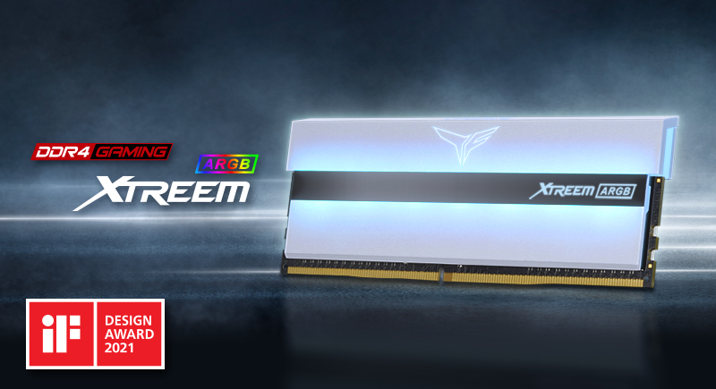 TEAMGROUP’s Colorful and Translucent XTREEM ARGB WHITE Memory Series Wins Prestigious iF Design Award 2021