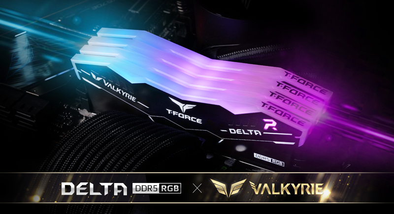 TEAMGROUP and BIOSTAR's First Collaboration Brings New Legendary RGB DDR5: T-FORCE DELTA RGB DDR5 VALKYRIE Edition DESKTOP MEMORY