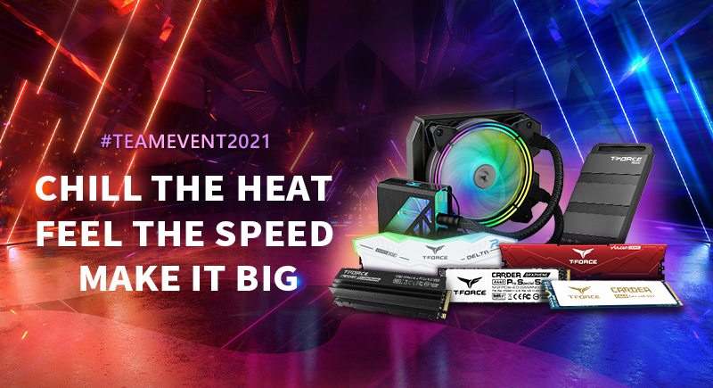 TEAMGROUP Online Launch Event 2021:  Harnessing the Four Elements for Ultimate Cooling, Spotlighting New Products with Large Capacities and the Innovative DDR5 Memory