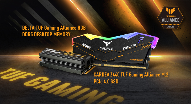 TEAMGROUP Raises the Bar with ASUS TUF Gaming Alliance Collaboration to Release DDR5 Gaming Memory and M.2 SSD