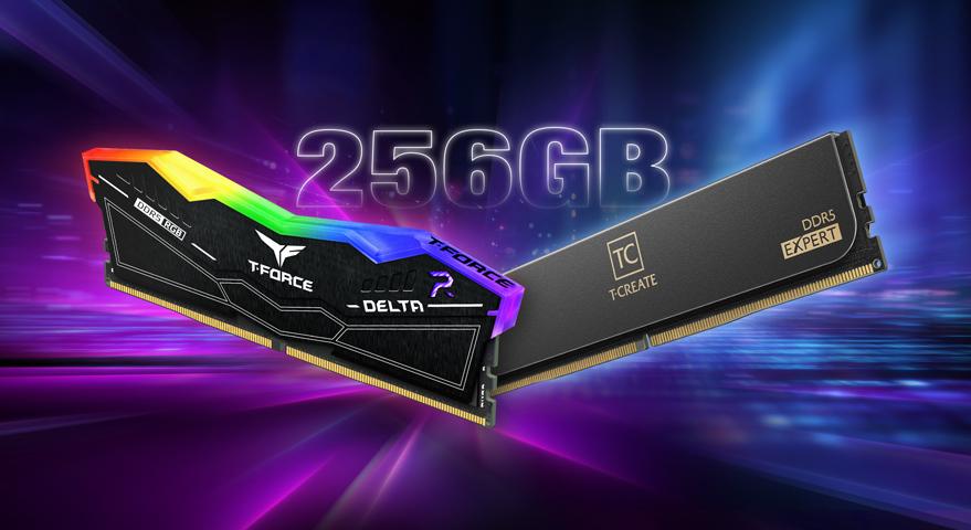 TEAMGROUP Unveils DDR5 256GB (4×64GB) Ultra-Capacity Memory Kits - Unleashing Extreme Capacity for Next-Gen Gaming and Creation