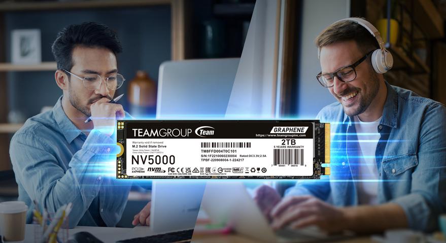 TEAMGROUP Unveils NV5000 M.2 PCIe 4.0 SSD - High-Speed Performance for Entry-Level Upgrades, Ideal for Work and Entertainment