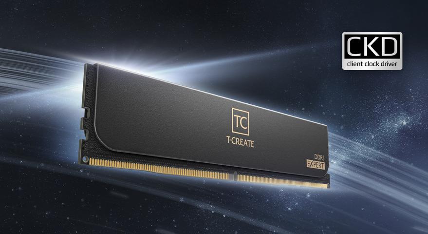 TEAMGROUP Launches T-CREATE EXPERT CKD DDR5 Desktop Memory Powered by CKD and High-Capacity Dual-Core Technology to Unlock the Full Creative Potential of the AI Era