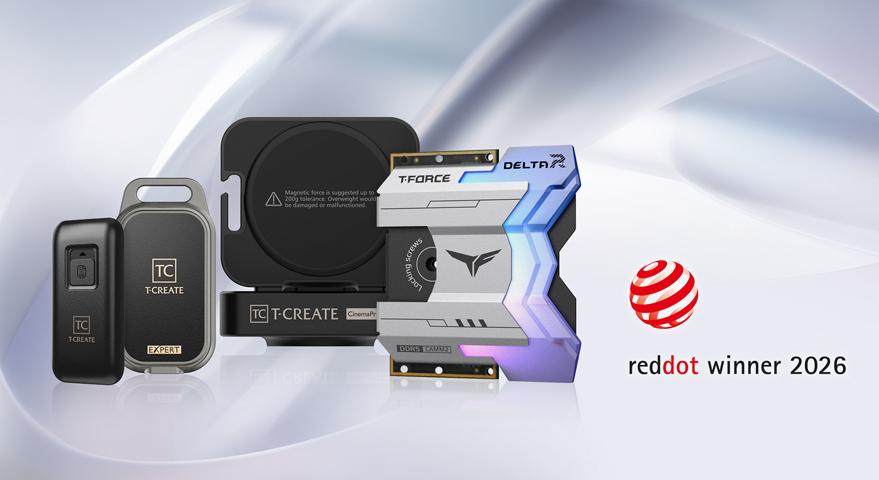 TEAMGROUP Wins Four 2026 Red Dot Design Awards Pioneering R&D and Innovation Drive the Next Generation of the Storage Industry