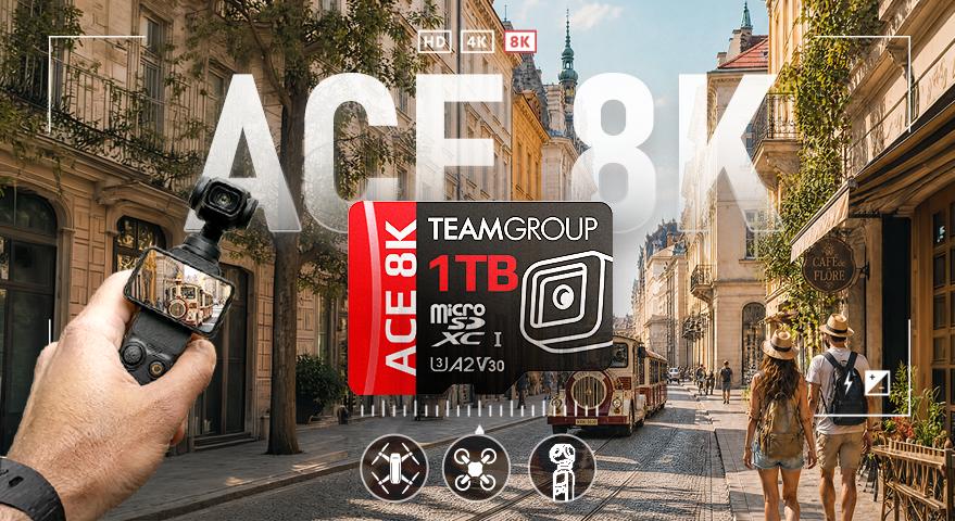 TEAMGROUP Unveils the ACE 8K MicroSDXC Memory Card Versatility Meets Endless Possibilities