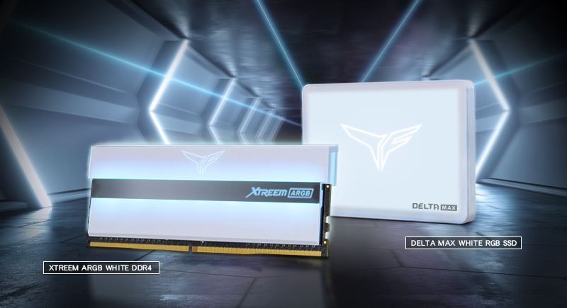 TEAMGROUP lanza la esperada serie de color blanco: XTREEM ARGB WHITE GAMING MEMORY y DELTA MAX WHITE RGB SSD