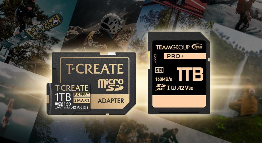TEAMGROUP lanza dos tarjetas de memoria T-CREATE EXPERT S.M.A.R.T. MicroSDXC y TEAMGROUP PRO+ SDXC  Satisfacción integral a las necesidades de diversas aplicaciones, para acompañarte en la grabación de momentos preciosos.