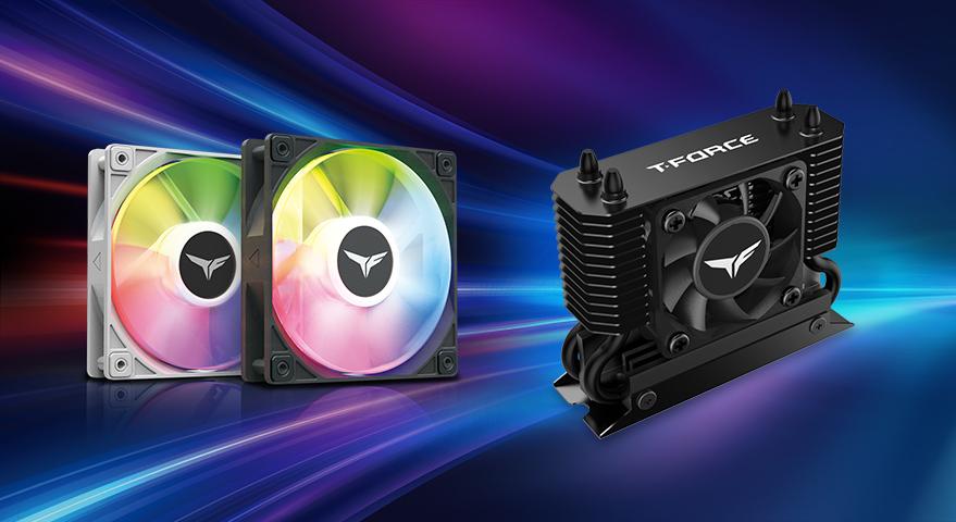 TEAMGROUP lanza el disipador de calor T-FORCE DARK AirFlow I SSD y el ventilador RT-X120 ARGB  Dos grandes productos con potente disipación de calor para satisfacer las necesidades de la nueva generación de SSD GEN 5