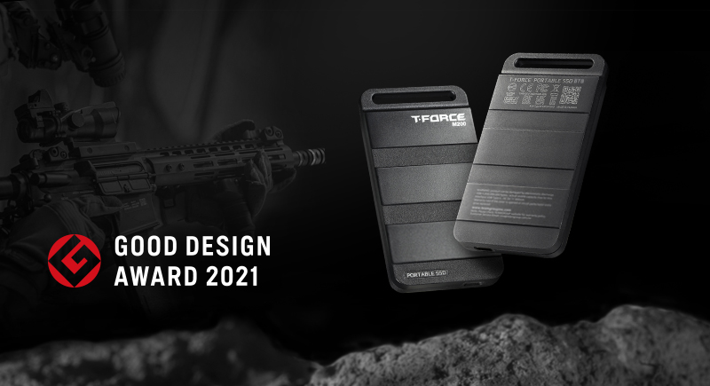 Team Group「M200外付けSSD」は2021年グッドデザイン賞受賞 ミリタリー風デザインに仕上げ　軽量で持ち歩きに便利