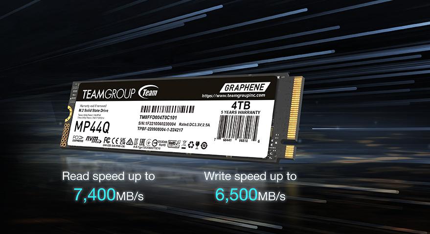 TEAMGROUP MP44Q M.2 PCIe 4.0 SSDを発表致します - 大容量の新たなトレンド；作業効率が向上します