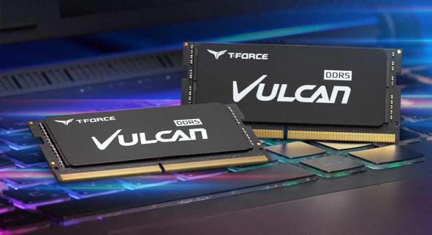 TEAMGROUP에서 게이밍 노트북 전용 T-FORCE VULCAN SO-DIMM DDR5 메모리 출시  빠른 속도와 성능이 승부의 열쇠, 다시 새로운 세대의 정점을 창조