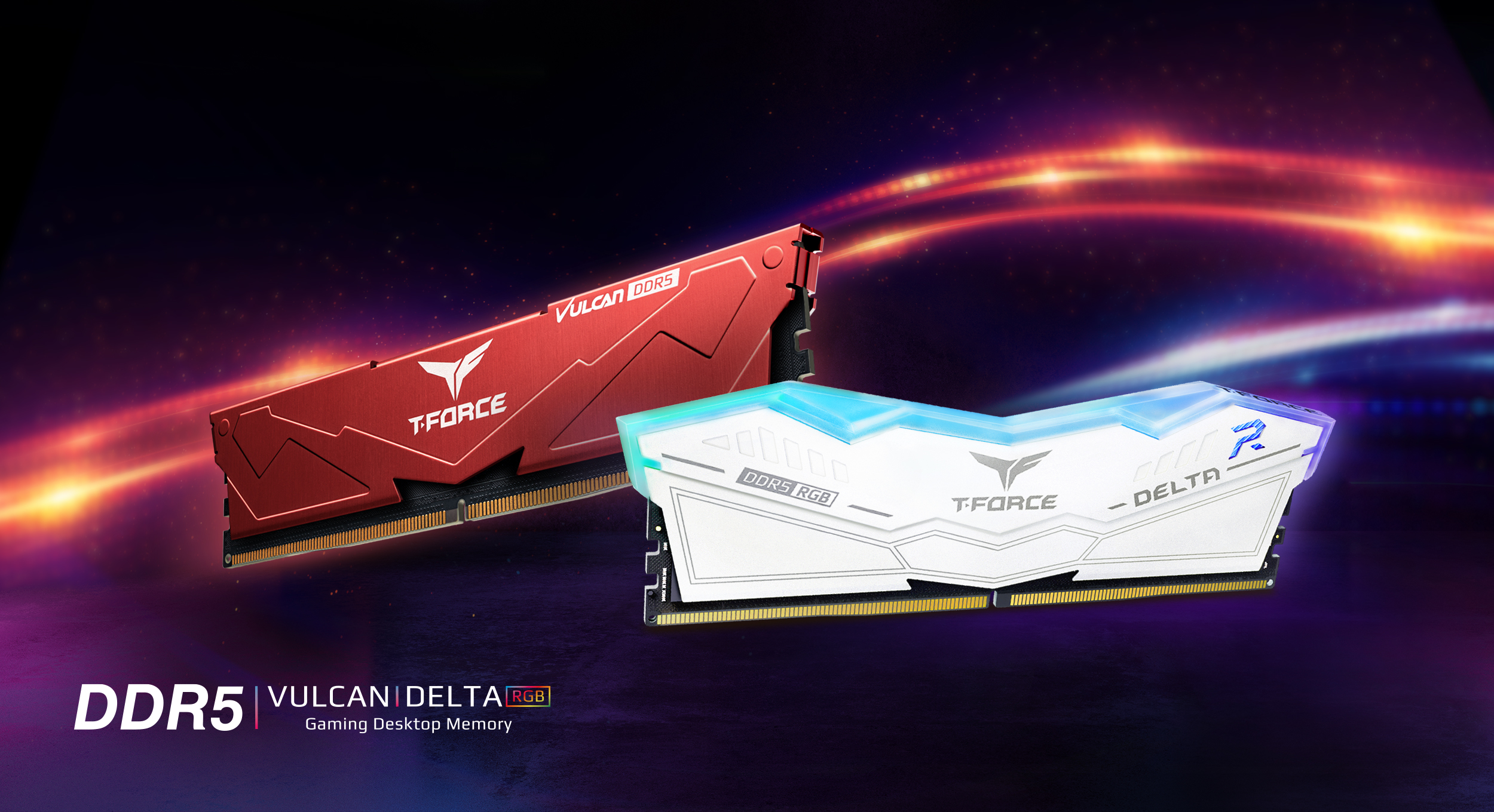 Компания TEAMGROUP выходит на рынок с оперативной памятью T-FORCE DELTA RGB DDR5 и VULCAN DDR5 с возможностью оверклокинга – большой скачок по показателям скорости работы системы