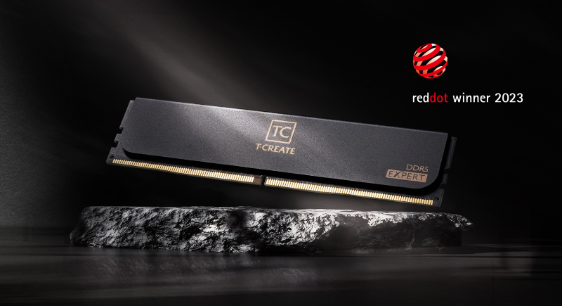 十銓科技T-CREATE EXPERT DDR5桌上型記憶體 榮獲2023德國紅點設計大獎
