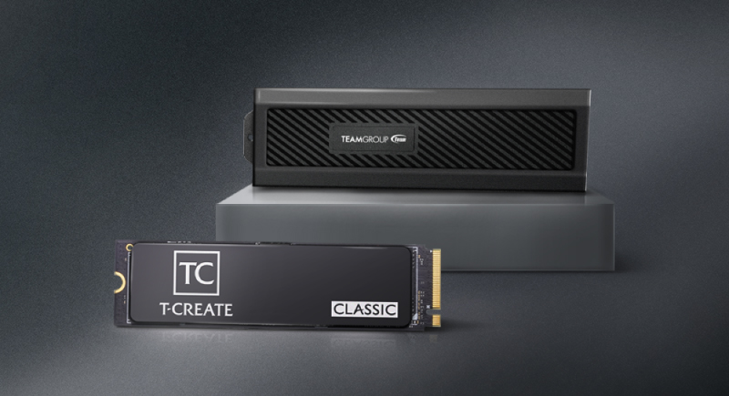 十銓科技推出T-CREATE CLASSIC PCIe 4.0 DL固態硬碟 及TEAMGROUP EC01 M.2 NVMe PCIe SSD外接盒 穩定創作首選　SSD變身外接好幫手
