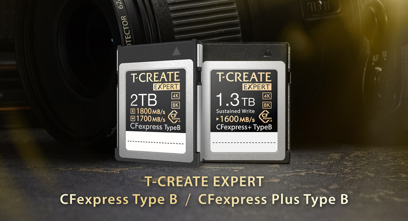 十銓科技推出 T-CREATE EXPERT CFexpress Plus及 CFexpress Type B記憶卡 帶來嶄新創作體驗 無可比擬的影像呈現