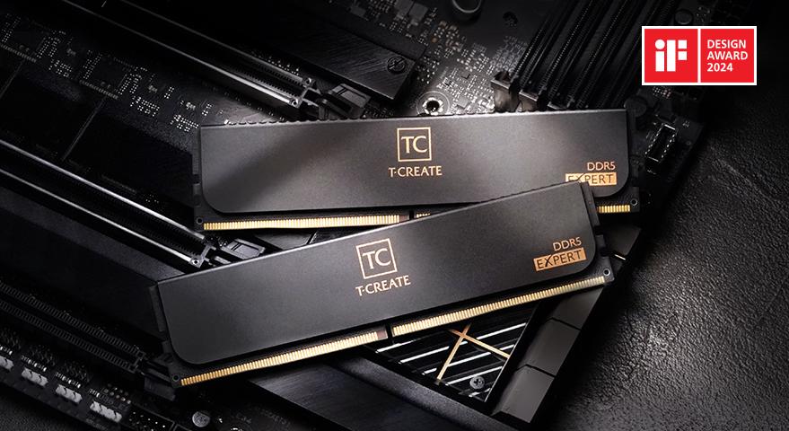 十銓科技 T-CREATE EXPERT DDR5 記憶體榮獲 2024 德國  iF  設計大獎 滿足創作者全方位需求 卓越產品備受國際肯定