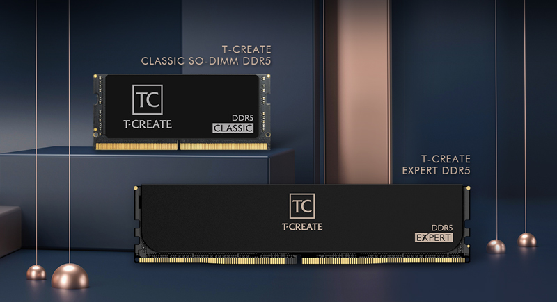 TEAM GROUPがクリエイター向けに T-CREATE DDR5メモリーを発表します