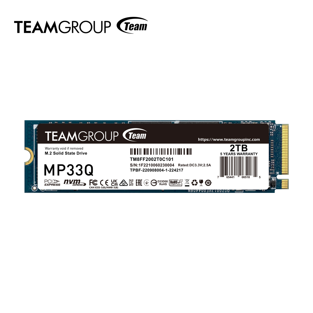 TEAMGROUP Announces MP33Q M.2 PCIe SSD and T-FORCE VULCAN Z QLC