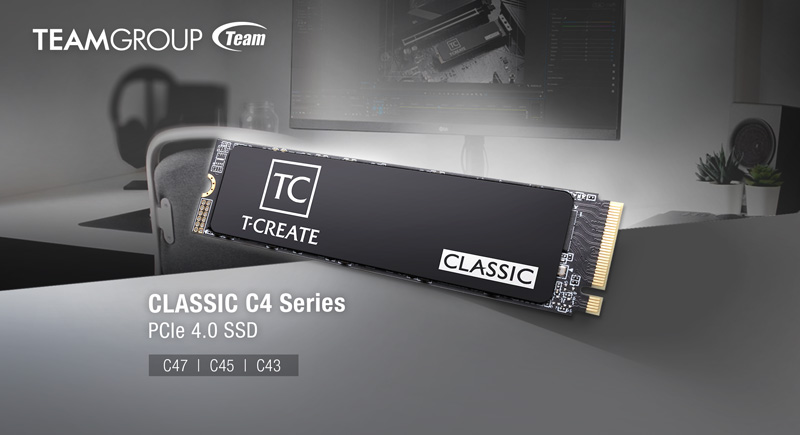 TEAMGROUP launches T-CREATE CLASSIC C4 Series PCIe 4.0 SSD